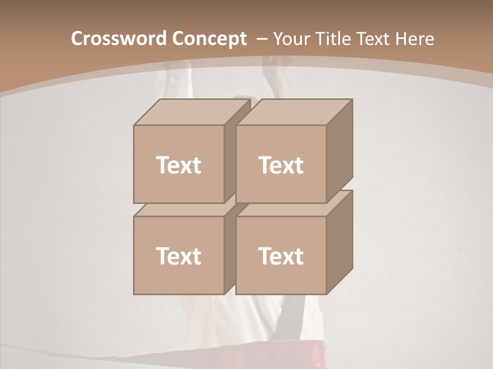 Businessman Tie Step PowerPoint Template