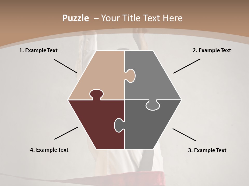 Businessman Tie Step PowerPoint Template