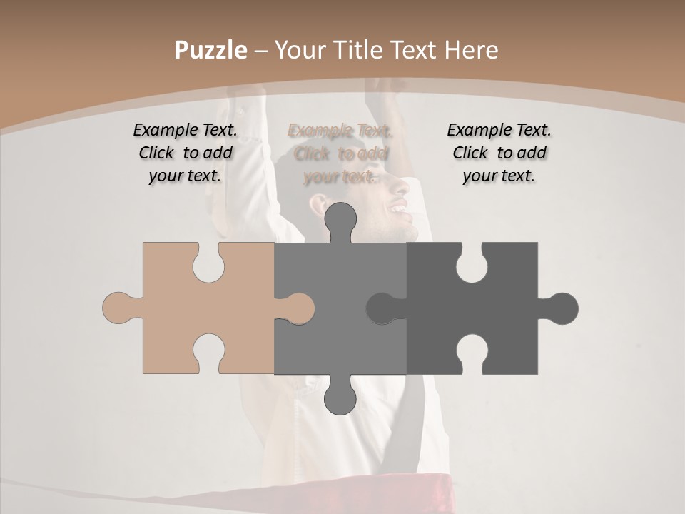 Businessman Tie Step PowerPoint Template