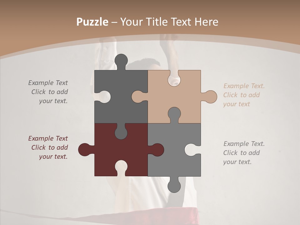 Businessman Tie Step PowerPoint Template