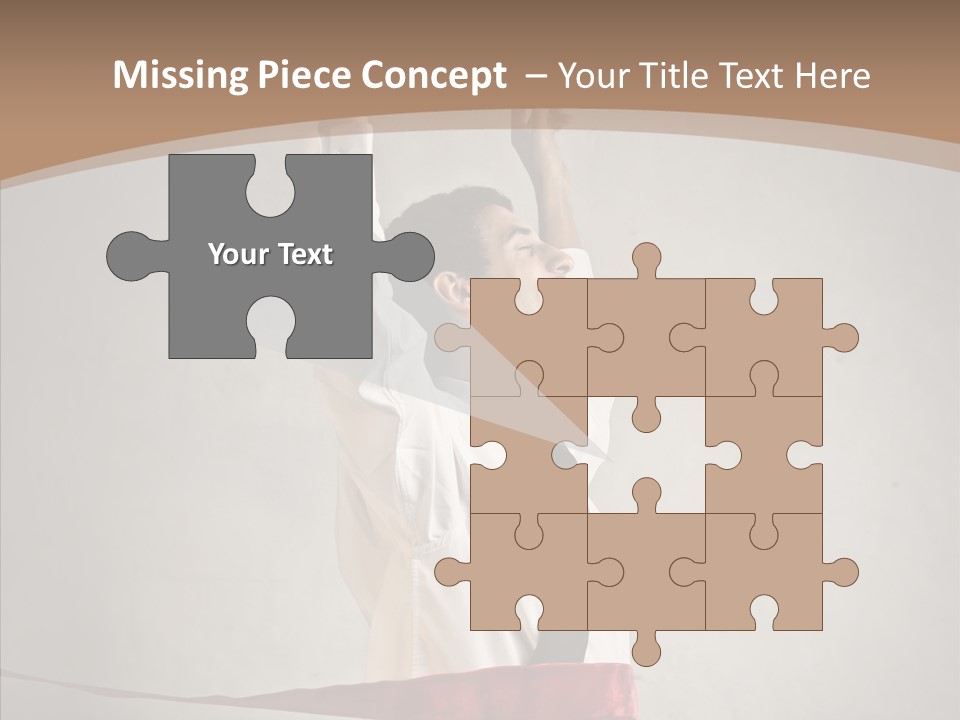 Businessman Tie Step PowerPoint Template