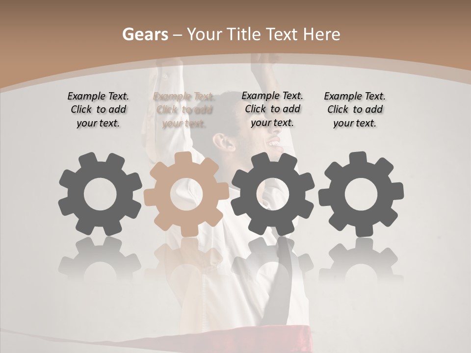 Businessman Tie Step PowerPoint Template