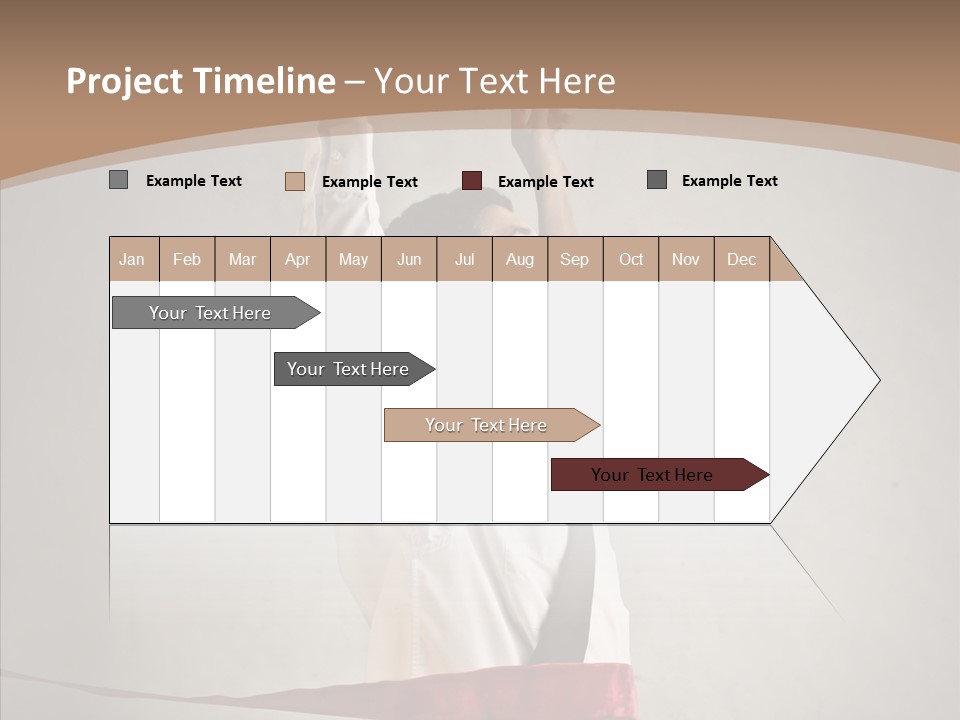Businessman Tie Step PowerPoint Template