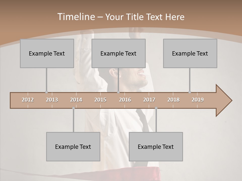 Businessman Tie Step PowerPoint Template