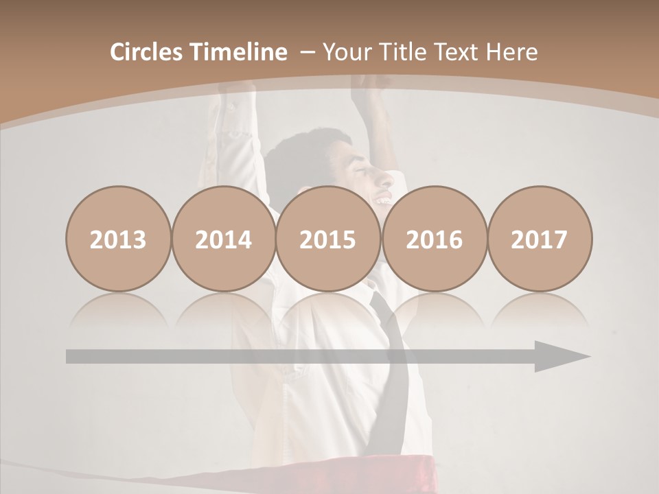 Businessman Tie Step PowerPoint Template