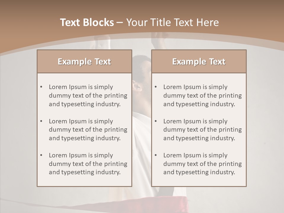 Businessman Tie Step PowerPoint Template