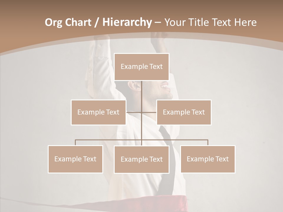 Businessman Tie Step PowerPoint Template