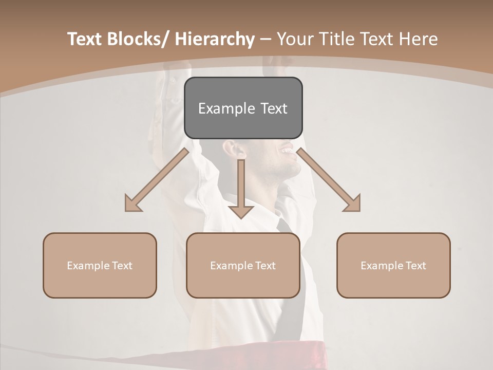 Businessman Tie Step PowerPoint Template