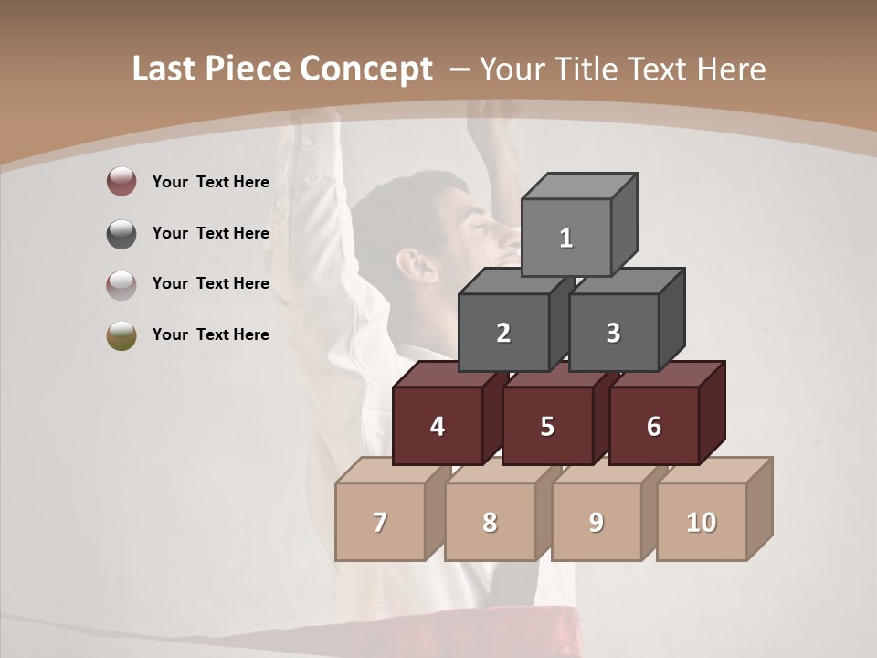 Businessman Tie Step PowerPoint Template