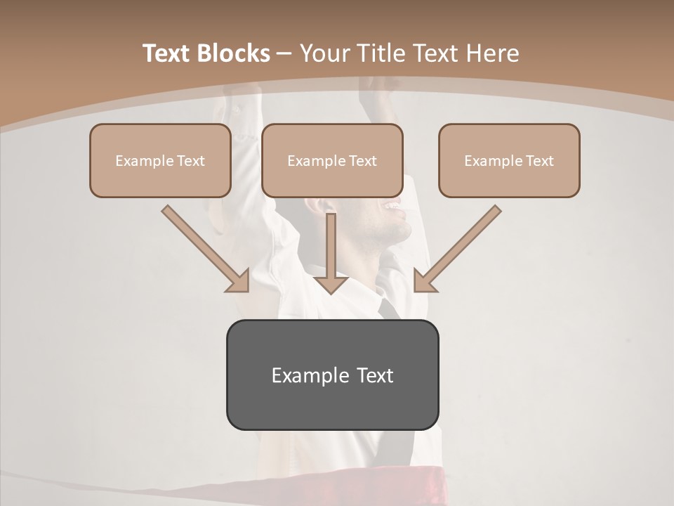 Businessman Tie Step PowerPoint Template