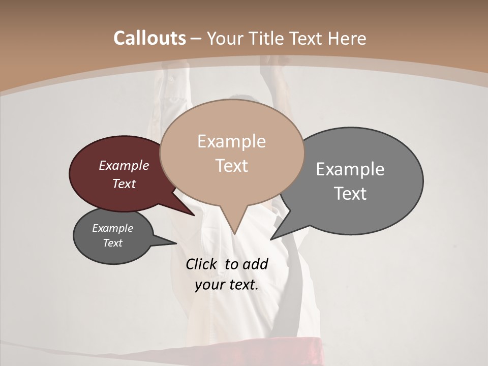 Businessman Tie Step PowerPoint Template