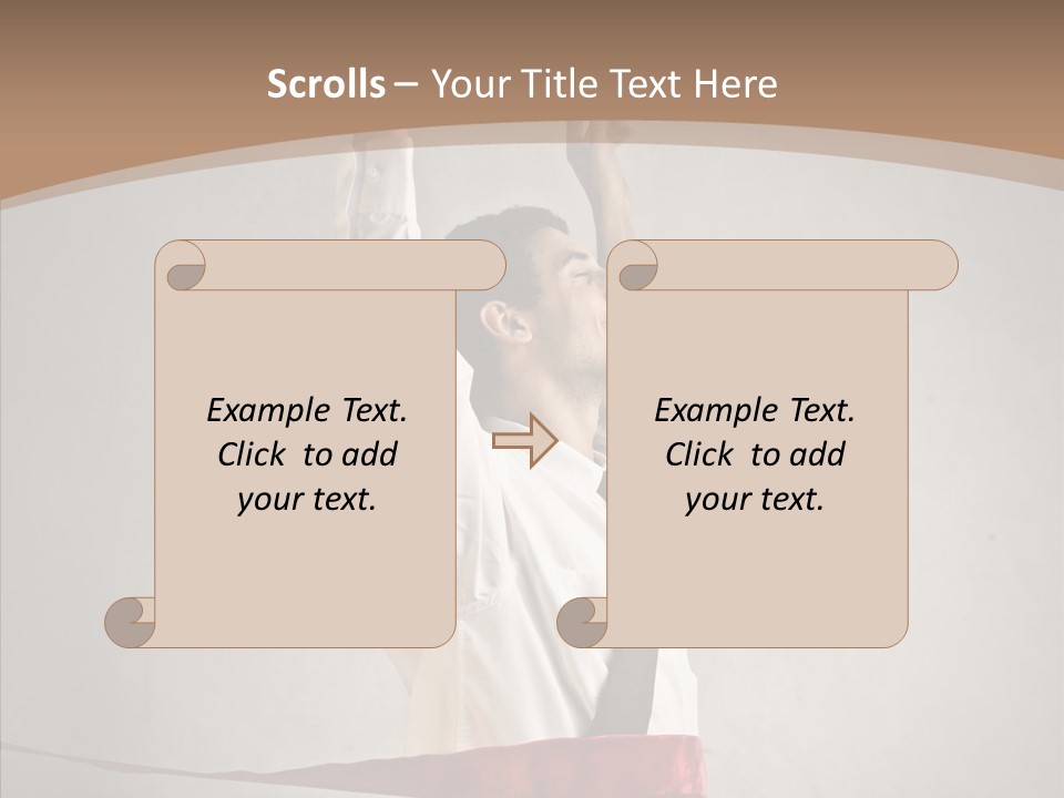 Businessman Tie Step PowerPoint Template