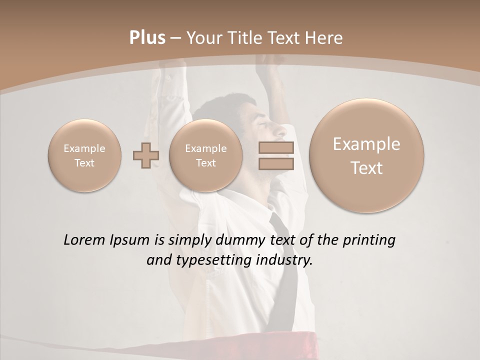 Businessman Tie Step PowerPoint Template