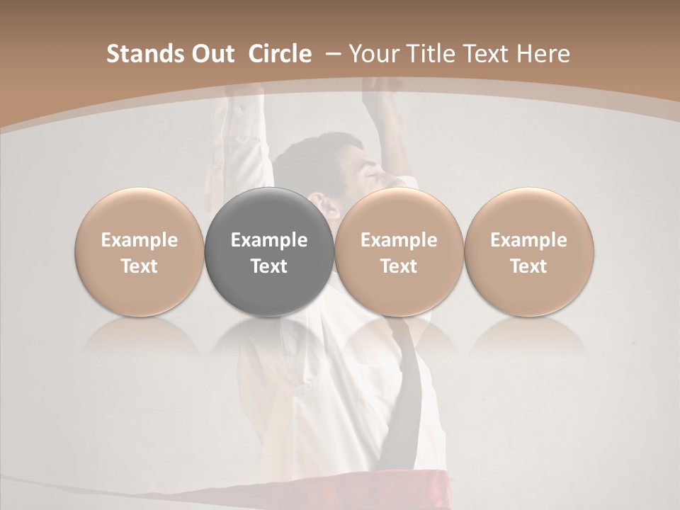 Businessman Tie Step PowerPoint Template