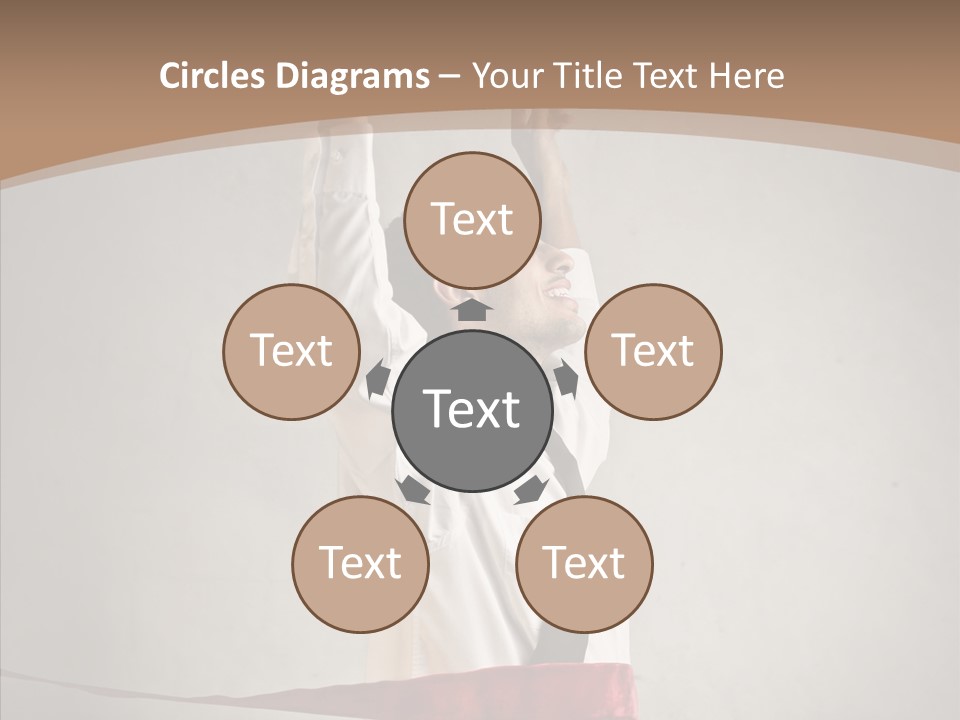 Businessman Tie Step PowerPoint Template