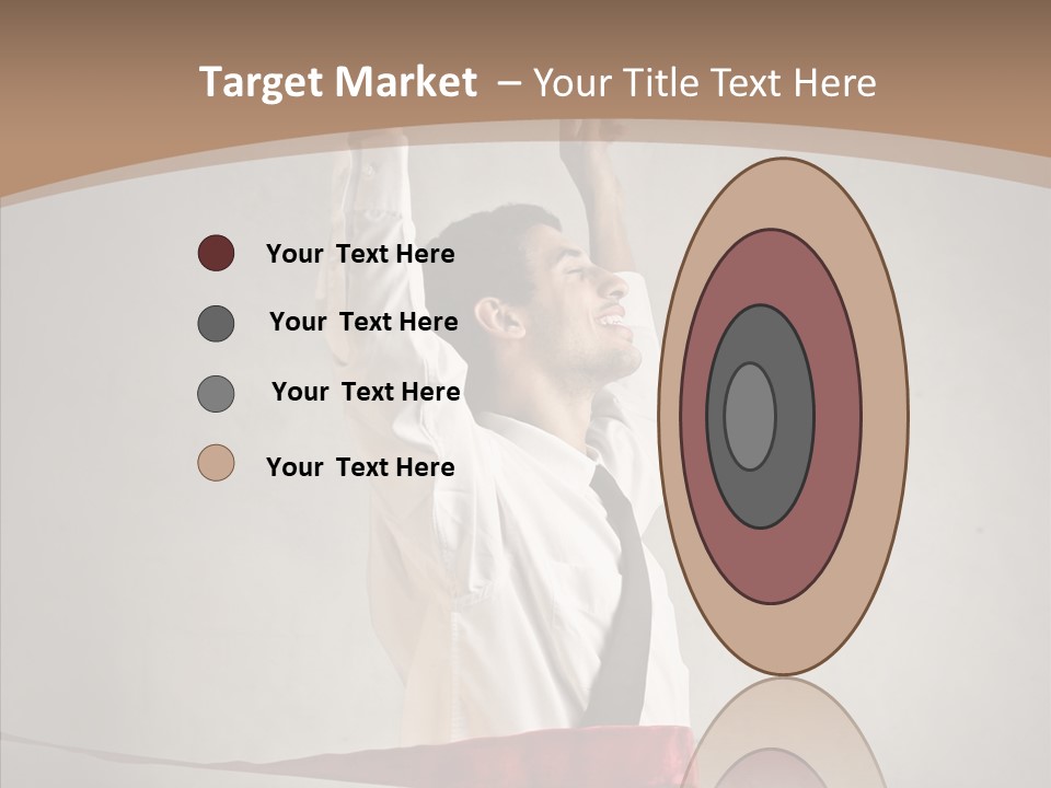 Businessman Tie Step PowerPoint Template