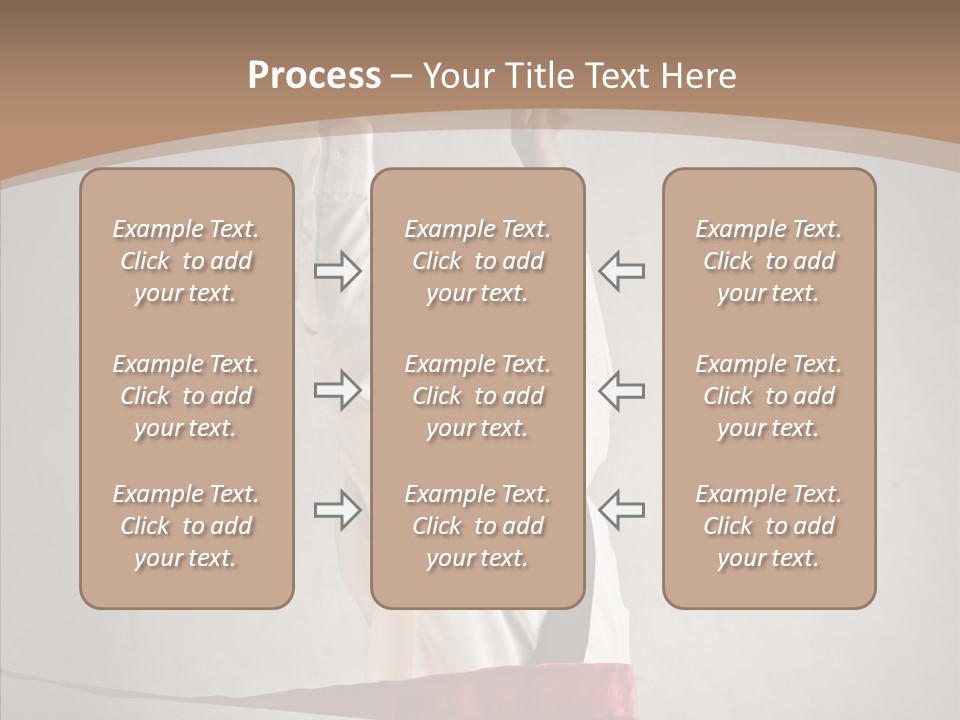 Businessman Tie Step PowerPoint Template