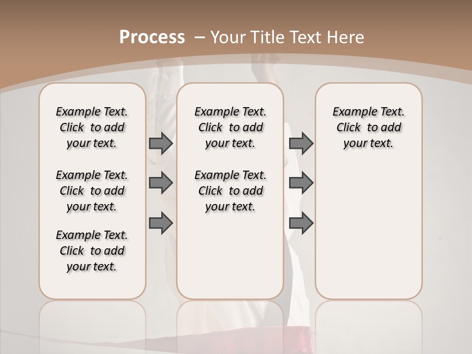 Businessman Tie Step PowerPoint Template