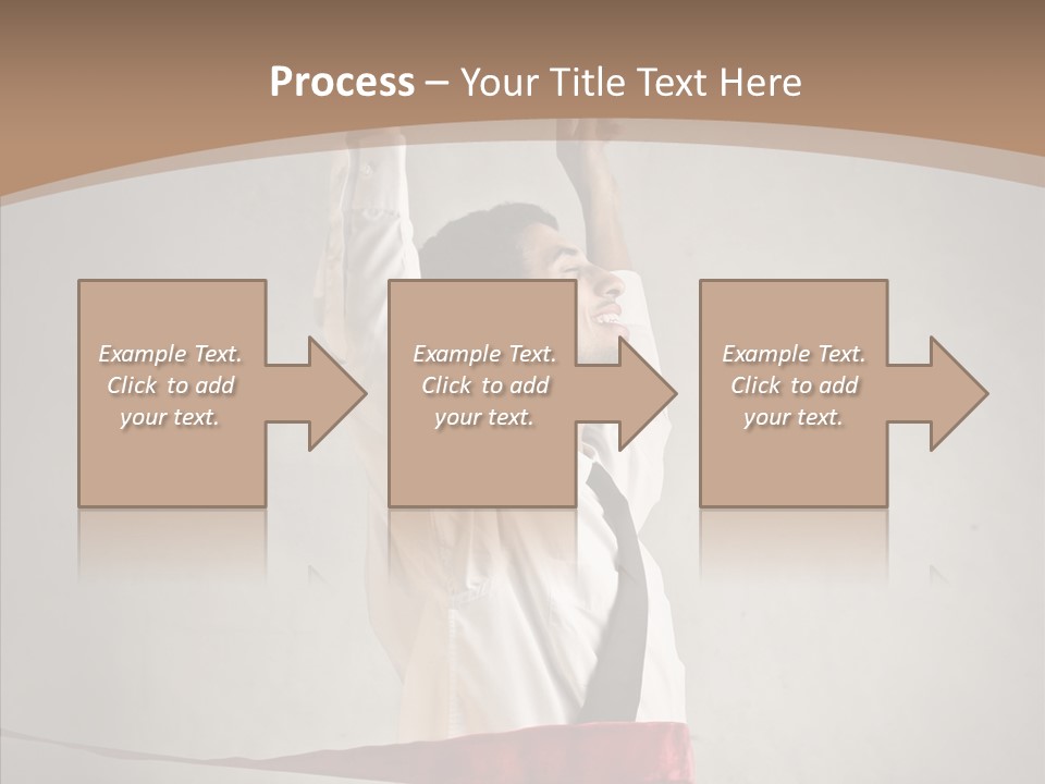 Businessman Tie Step PowerPoint Template