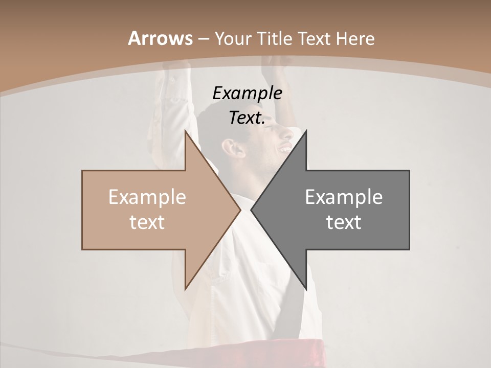 Businessman Tie Step PowerPoint Template