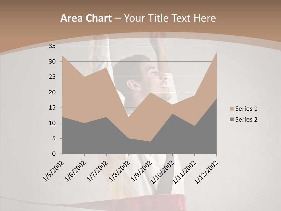 Businessman Tie Step PowerPoint Template