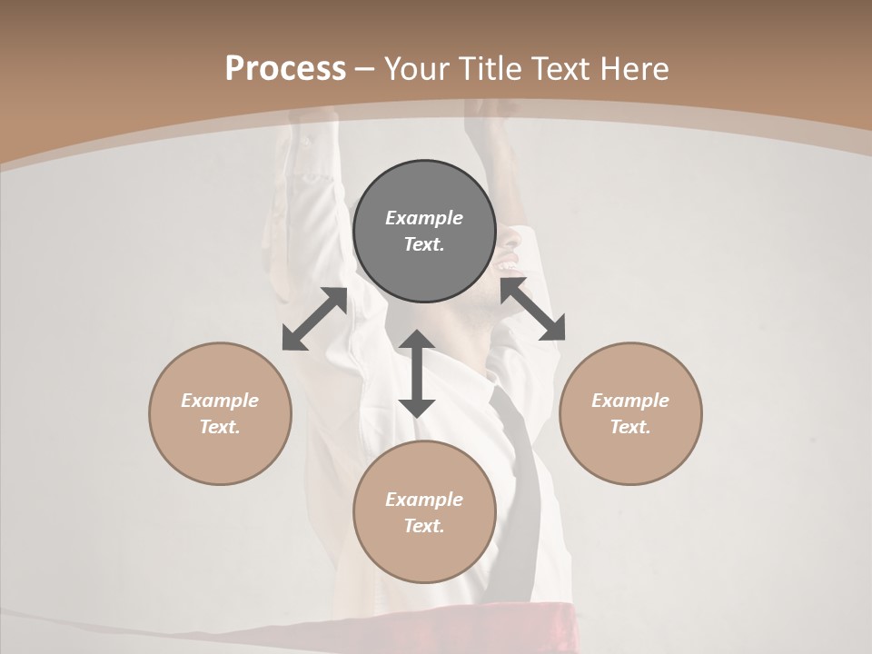 Businessman Tie Step PowerPoint Template