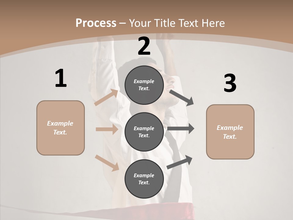 Businessman Tie Step PowerPoint Template