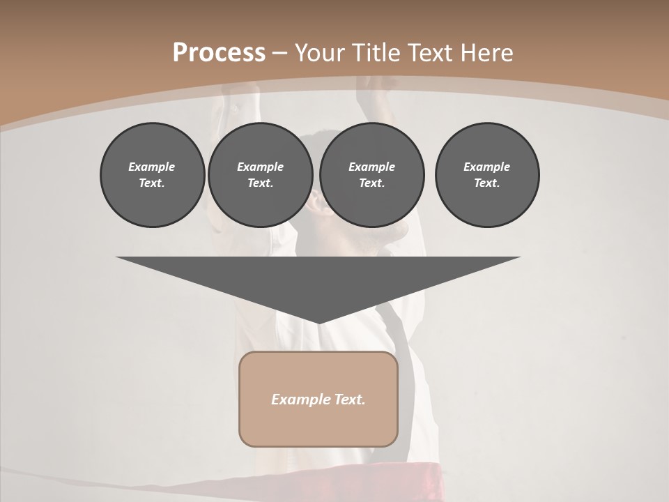 Businessman Tie Step PowerPoint Template