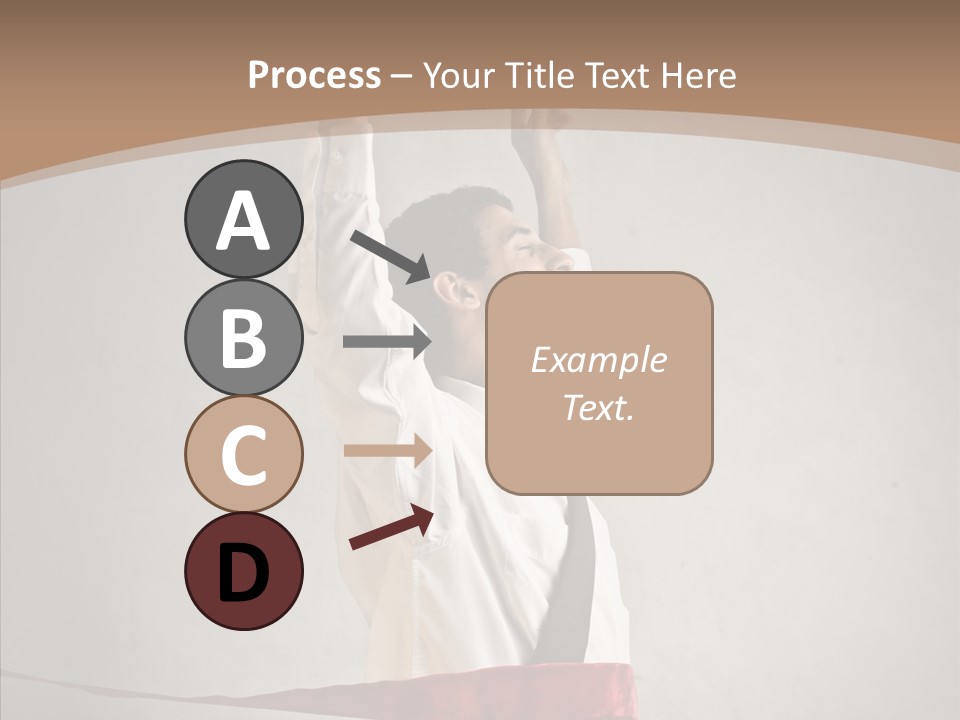Businessman Tie Step PowerPoint Template