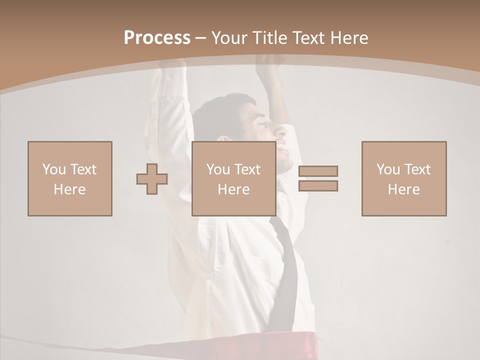 Businessman Tie Step PowerPoint Template