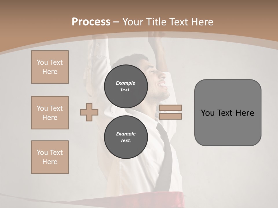 Businessman Tie Step PowerPoint Template