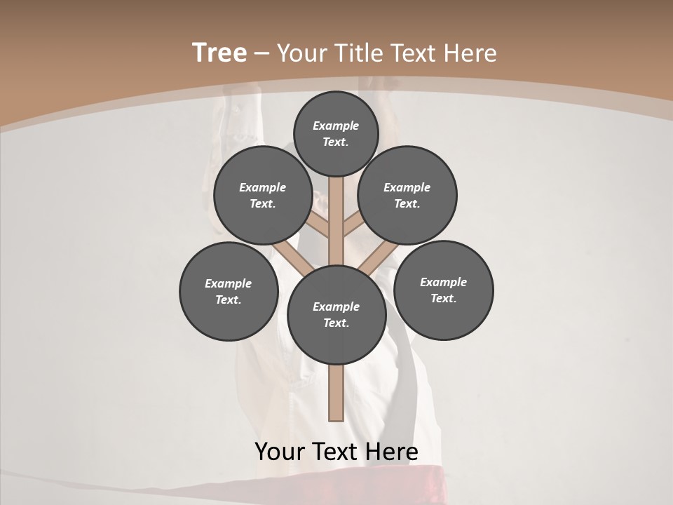 Businessman Tie Step PowerPoint Template