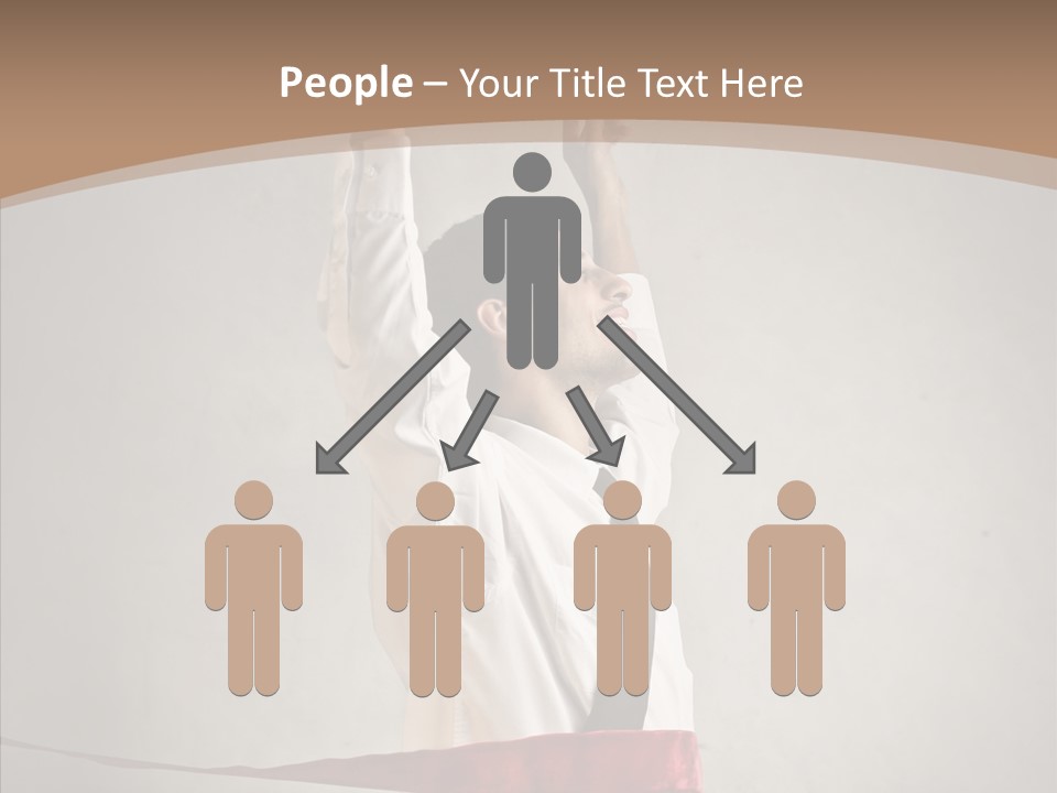 Businessman Tie Step PowerPoint Template