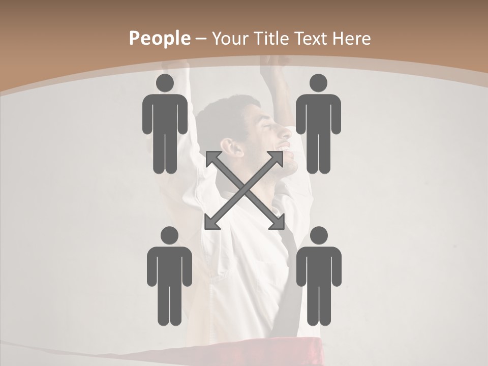 Businessman Tie Step PowerPoint Template