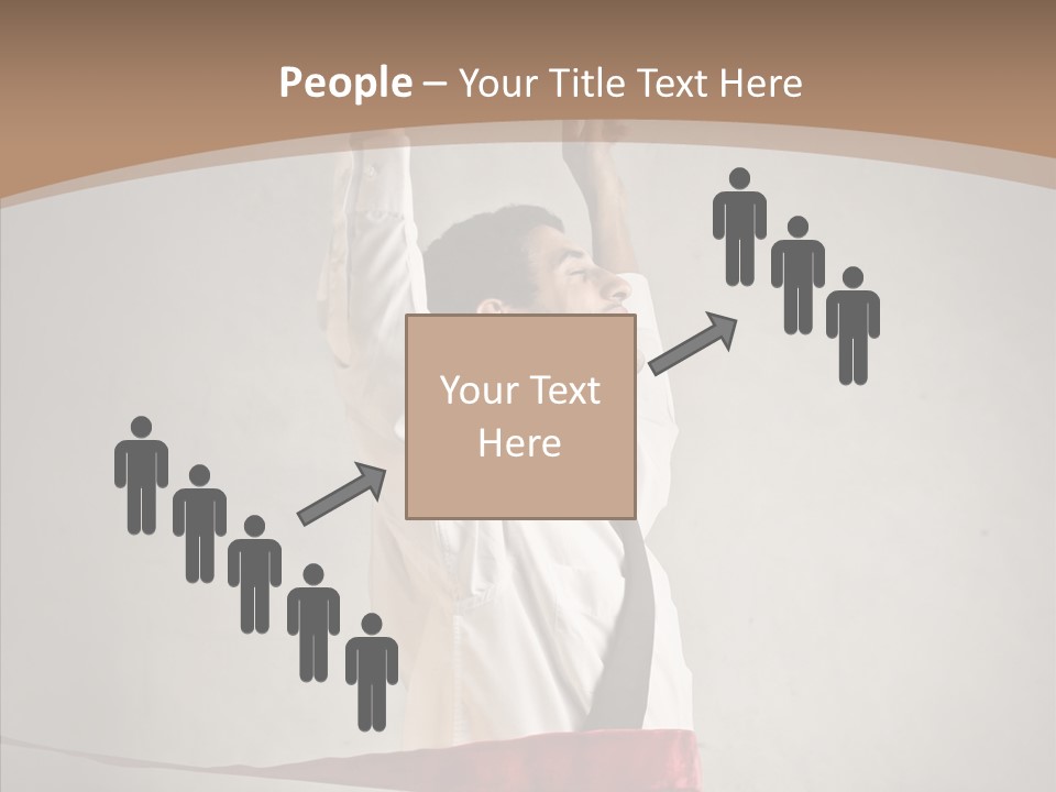 Businessman Tie Step PowerPoint Template