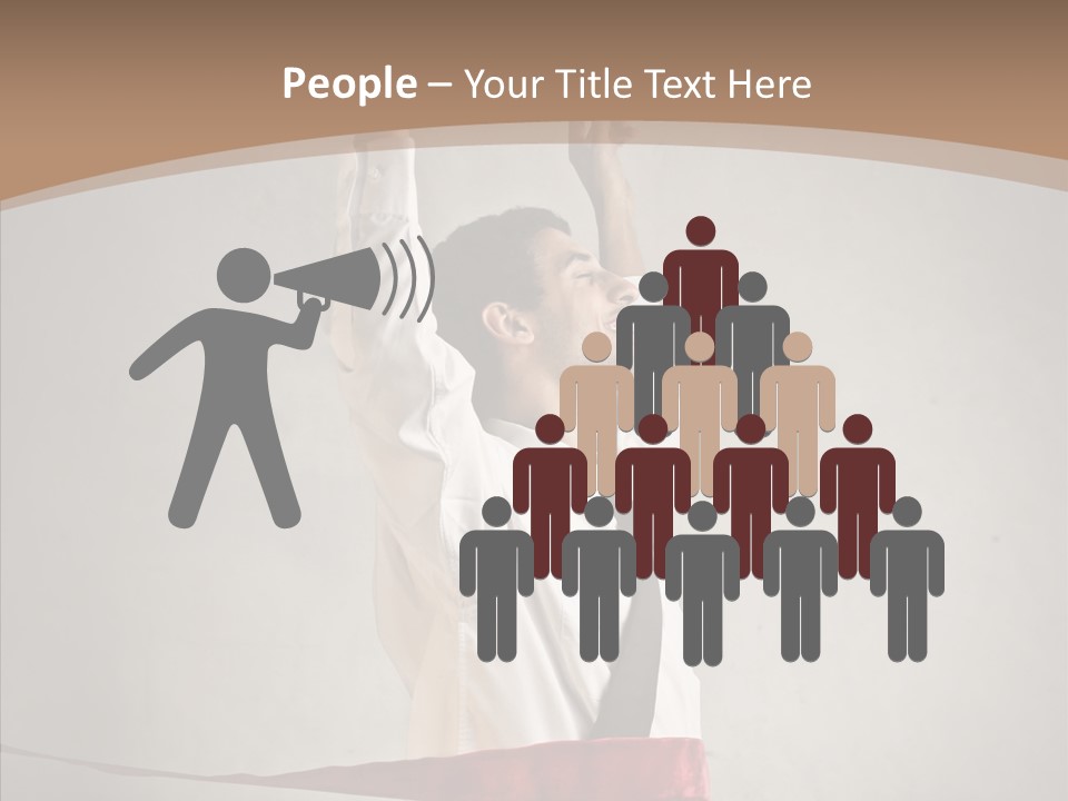 Businessman Tie Step PowerPoint Template