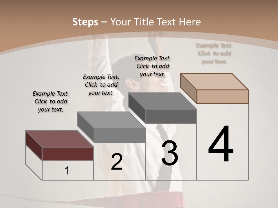 Businessman Tie Step PowerPoint Template