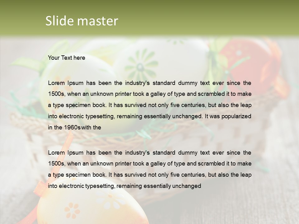 Card Easter Card Holiday PowerPoint Template