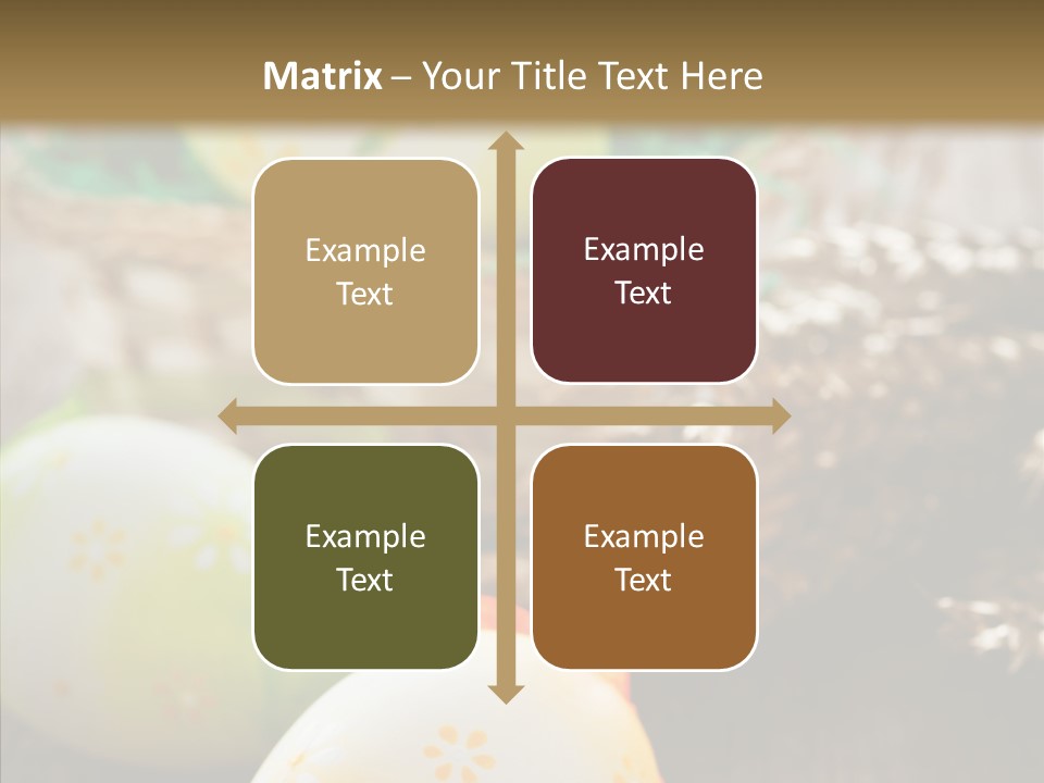 Colorful Wood Basket PowerPoint Template