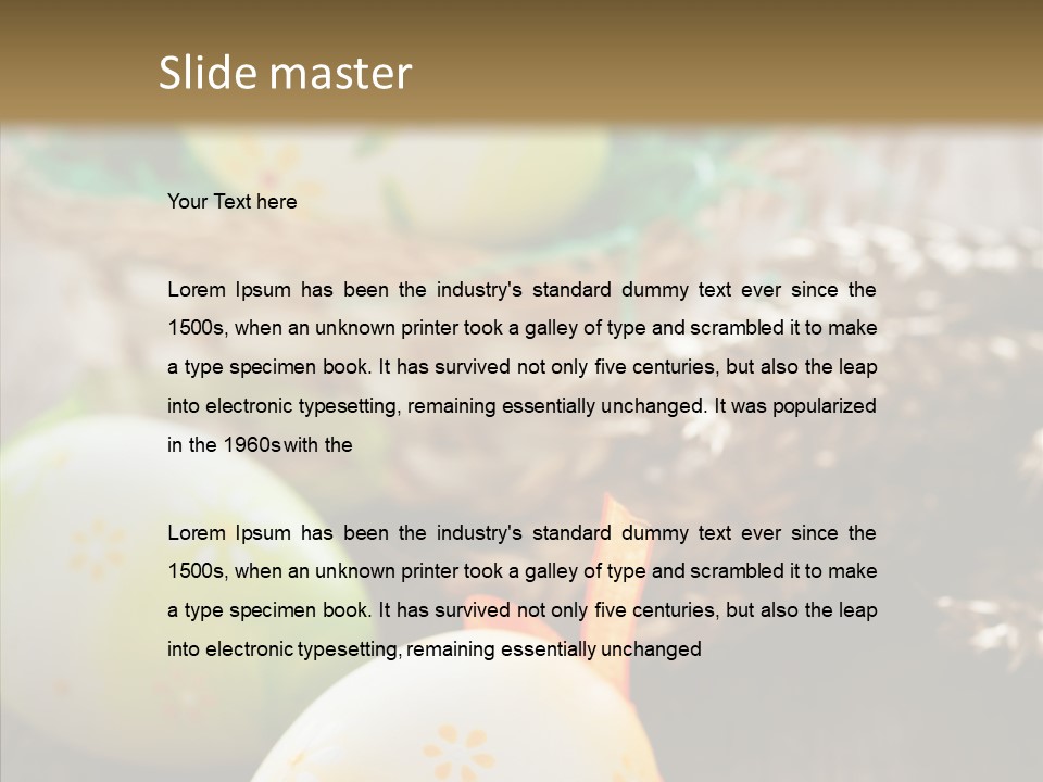 Colorful Wood Basket PowerPoint Template