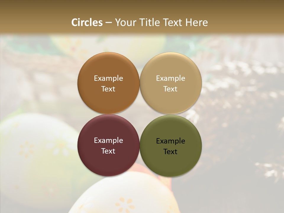 Colorful Wood Basket PowerPoint Template