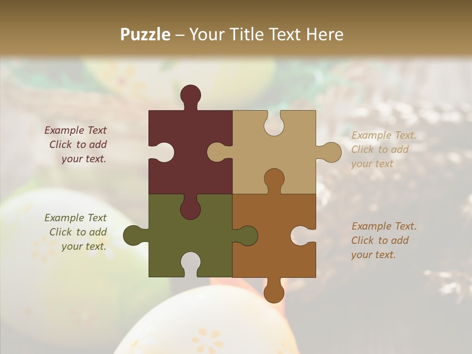 Colorful Wood Basket PowerPoint Template