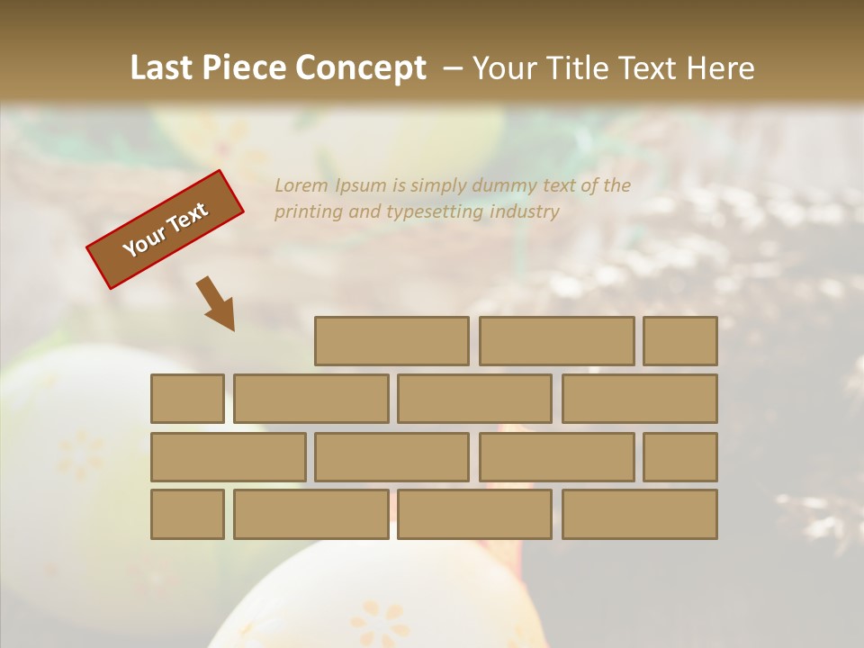 Colorful Wood Basket PowerPoint Template