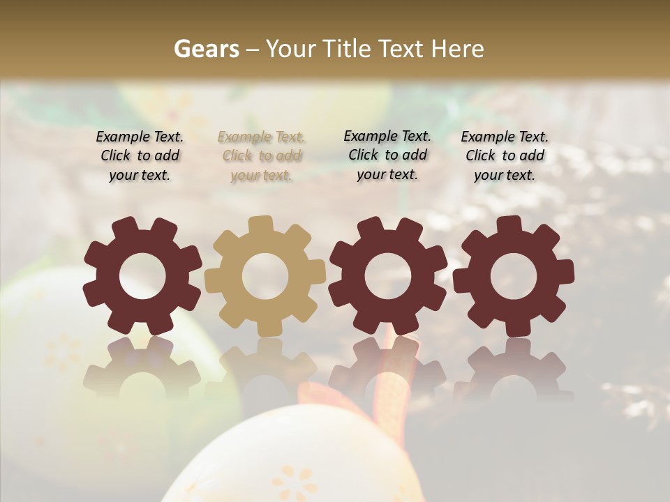 Colorful Wood Basket PowerPoint Template