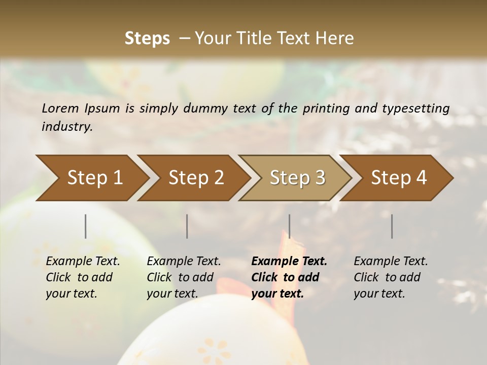 Colorful Wood Basket PowerPoint Template