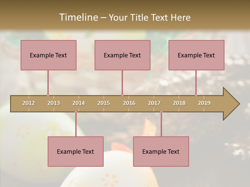 Colorful Wood Basket PowerPoint Template