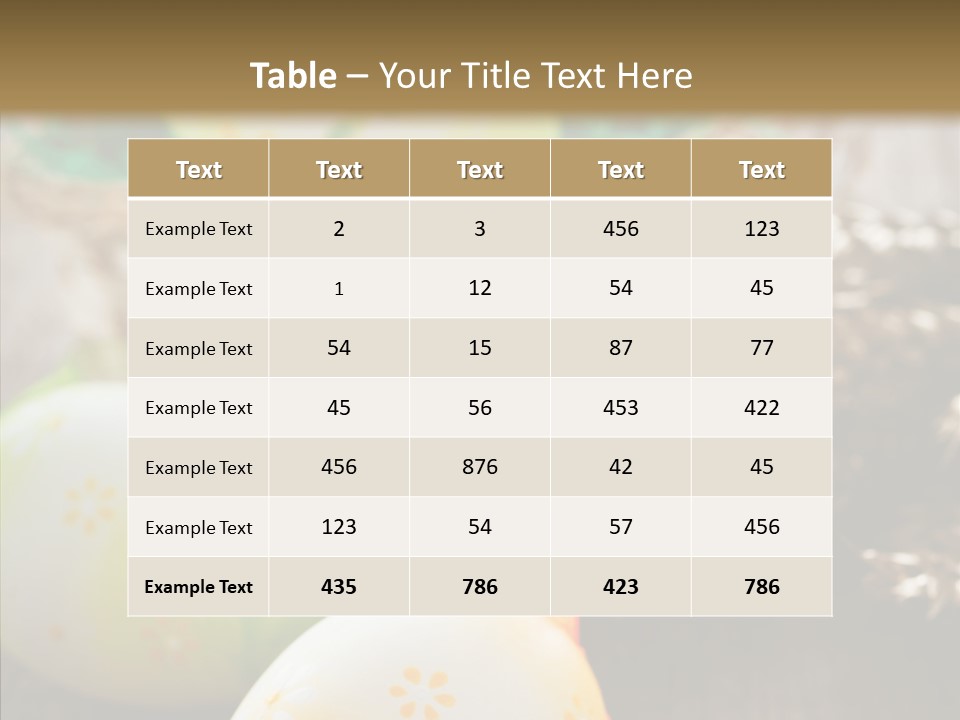 Colorful Wood Basket PowerPoint Template