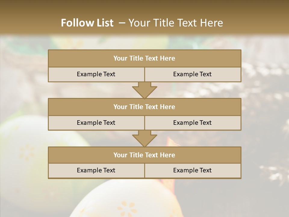 Colorful Wood Basket PowerPoint Template