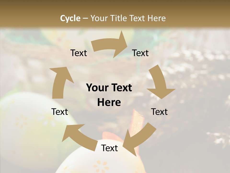 Colorful Wood Basket PowerPoint Template