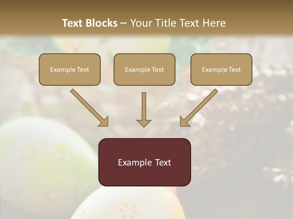 Colorful Wood Basket PowerPoint Template